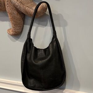 Margot Hobo Elegant Black Leather Women's Bag